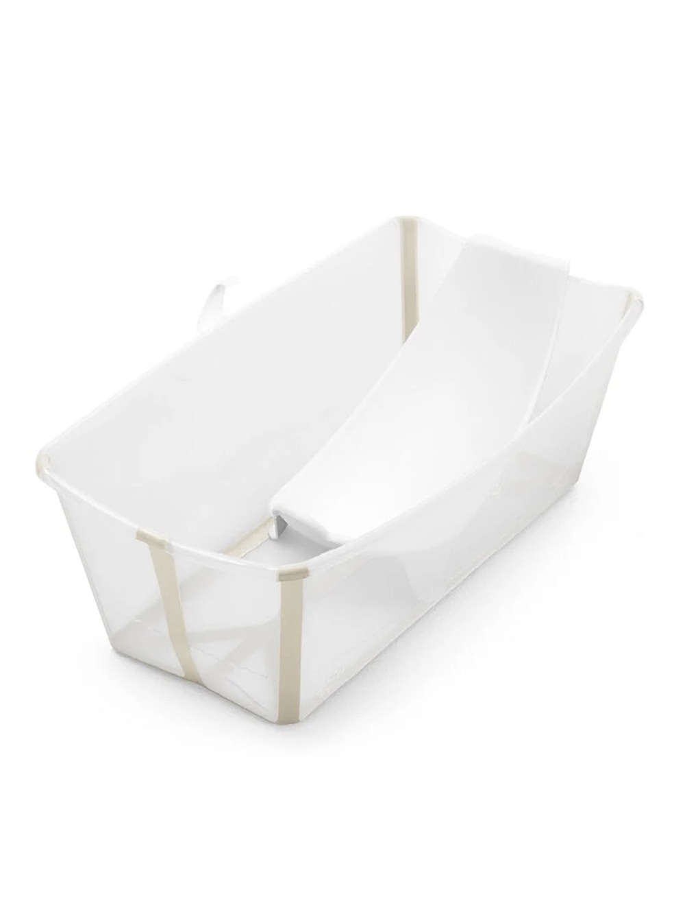Stokke Flexi Baby Bath Support - Clear with Gray/Green Accents